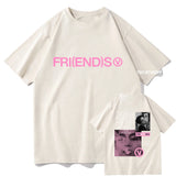 New Song V Fri(end)s T Shirts Men/women Tshirt Unisex Cotton Clothing Retro Summer Aesthetic Tops High-Quality Tees Shirts