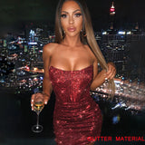 Giyu Night Club Party Woman Dress Sexy Bodycon Glitter Strapless Mini Short Prom Robe 2024 Summer Elegant Ruched Black Vestidos