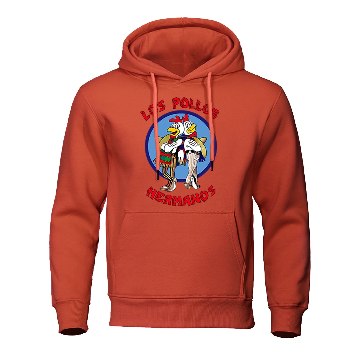 LOS POLLOS Hermanos Men's Hoodies Loose Pullover Letter Print Male Sweatshirts Chicken Brothers Pullovers Warm Breathable Hoody