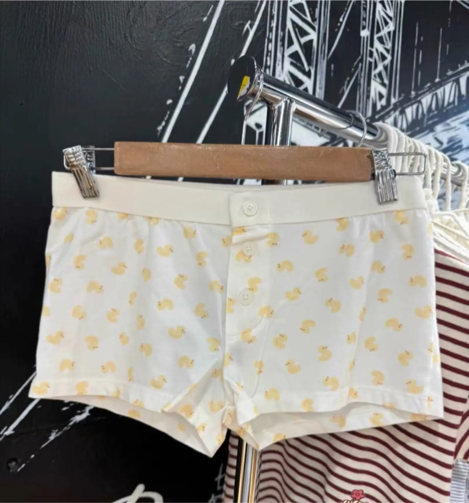 Casual Women Soft Cotton Front Buttons Shorts Summer Vintage Low Waist Female Chic Bottoms