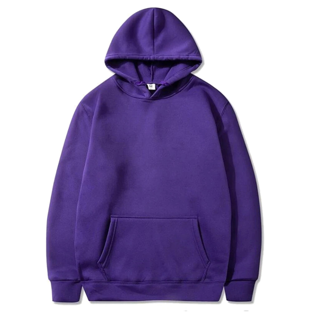 Fashion Men's Hoodie Casual Hoodies Pullovers Sweatshirts Men's Top Solid Color Hoodies Sweatshirt Male