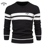 New Autumn Pullover Men's Sweater O-neck Patchwork Long Sleeve Warm Slim Sweaters Men Casual Fashion Sweater Men Clothing