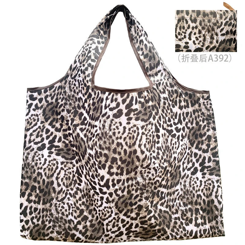 Big Size Thick Nylon Large Tote ECO Reusable Polyester Portable Shoulder Women's Handbags Folding Pouch Shopping Bag Foldable