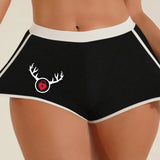 Cuckold Antlers Women's Boyshort Solid Color Ladies Boxers Sexy Seamless Abdominal Lifting Hip Sports Youth Girls Underwear