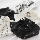 5Pcs/set Cotton Cartoon Cute Panties Girls' Short Underwear For Women Ladies Pantys Female Soft Underpants Sexy Lingerie M-XL