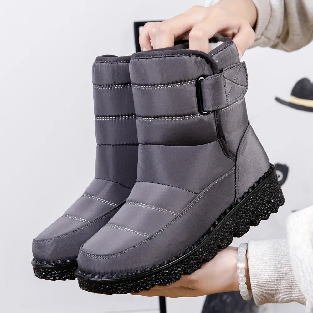 Boots Women Non Slip Waterproof Winter Snow Boots Platform Shoes for Women Warm Ankle Boots Cotton Padded Shoes Botas De Mujer