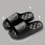 Cartoon Puppy Summer Couple Non-slip Soft Slides Lithe Comfort Sandals Men Women Casual Slippers Ladies' Home Flip Flops