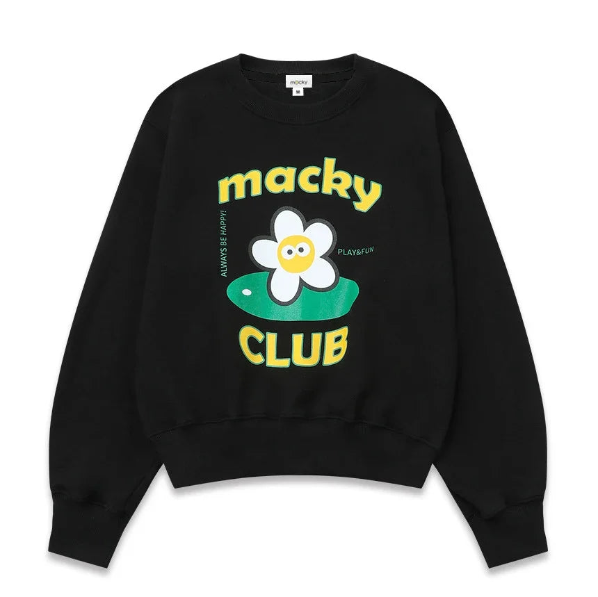 MACKY GOLF Y2K Clothing Korean New Women's Pullover Spring and Autumn Fashion Golf Wear Women's Golf Sweatshirt