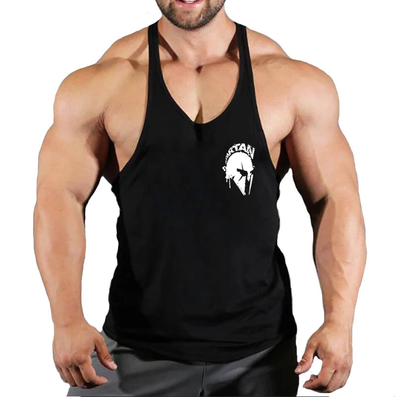 New Bodybuilding Brand Jogger Gym Singlet Training Bodybuilding Tank Top Vest Shirt Sleeveless Fitness Cotton Shirt For Men