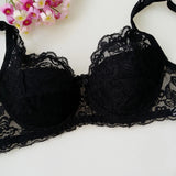 New Sexy Floral Lace Bras Women Summer Thin Push Up Brassiere Solid Color Comfort Breathable Underwear Female Fashion Lingerie