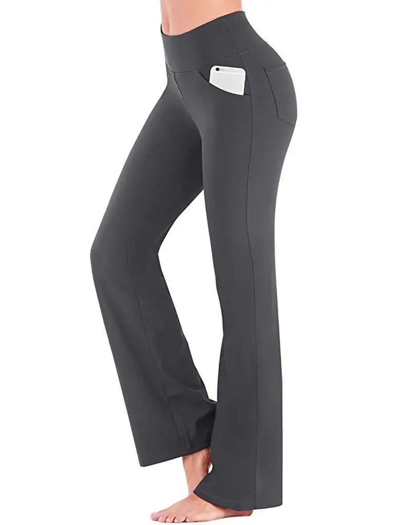 Ogilvy Mather Solid Elegant Female Lady Women's Legs Pants Palazzo Flared Wide Killer High Waist OL Ladies Career Long Trousers