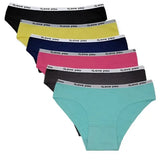 3/6 PCs Letter Print Briefs, Comfy & Breathable Stretchy Intimates Panties, Women's Lingerie & Underwear