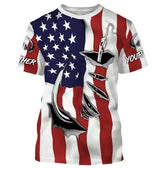 USA Flag & Coat of Arms Graphic Tee Summer Casual Streetwear Men's Fashion Loose T-shirts Boy Oversized Short Sleeve Tops