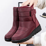 Boots Women Non Slip Waterproof Winter Snow Boots Platform Shoes for Women Warm Ankle Boots Cotton Padded Shoes Botas De Mujer