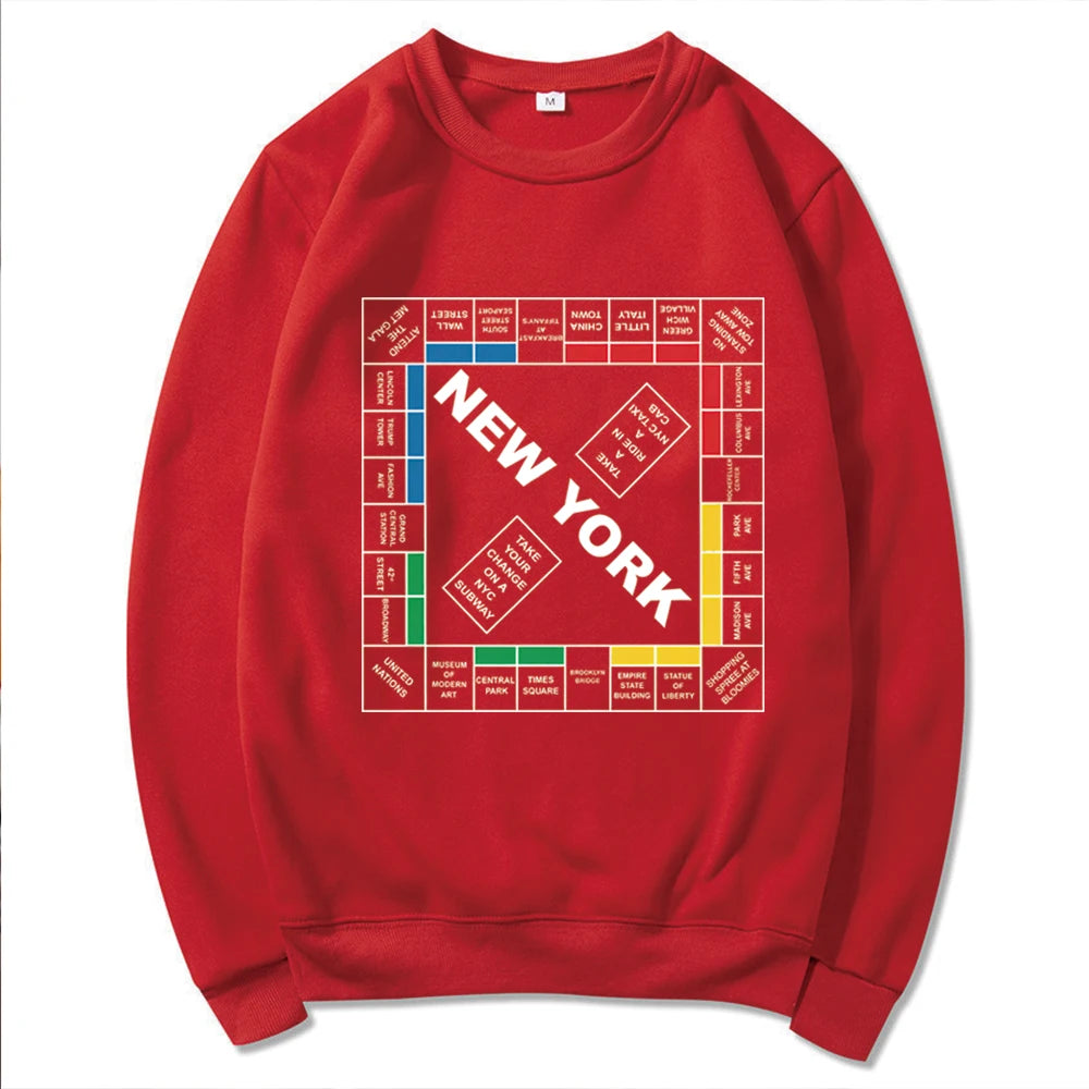 New York Monopoly Sweatshirt and Just Like That Hoodied New York Shit Carrie New York Monopoly Tee City Top Unisex Sweatshirts