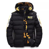 Men Autumn Winter Cotton Jacket Warm Comfortable Padded Thickened Down Jacket New Double-Sided Clothes Removable Cap M-5XL