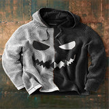 Halloween men's new pumpkin digital print hooded sweatshirt