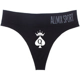 New Queen Spades Funny Print High-waist Underwear Women Sexy Panties Girls Thongs Female G String Pantie Temptation Intimates