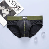 New men's briefs milk silk low waist elastic three-dimensional bag comfortable briefs added