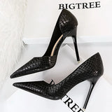 BIGTREE Shoes Designer New Women Pumps Pointed Toe High Heels Ladies Shoes Fashion Heels Pumps Sexy Party Shoes Plus Size 43