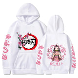 Harajuku Demon Slayer Plus Size Hoodie Kamado Nezuko Graphic Print Women Sweatshirts Long Sleeve Fashion Female Streetwear