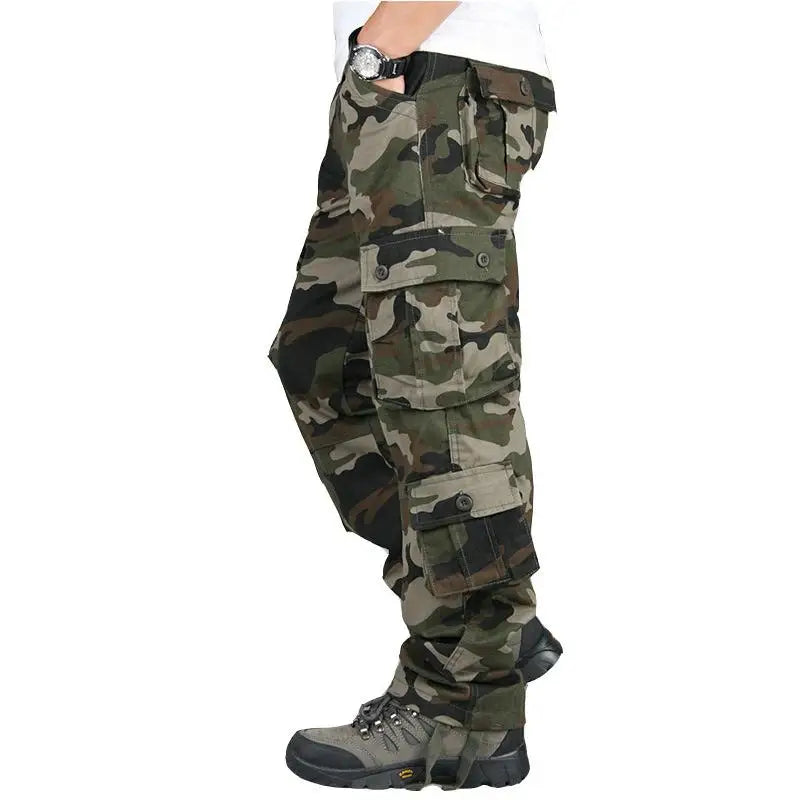 Tactical Cargo Pants Men Cotton Overalls Outdoor Work Trousers Big Size Hombre Clothing Camo Hiking Pants