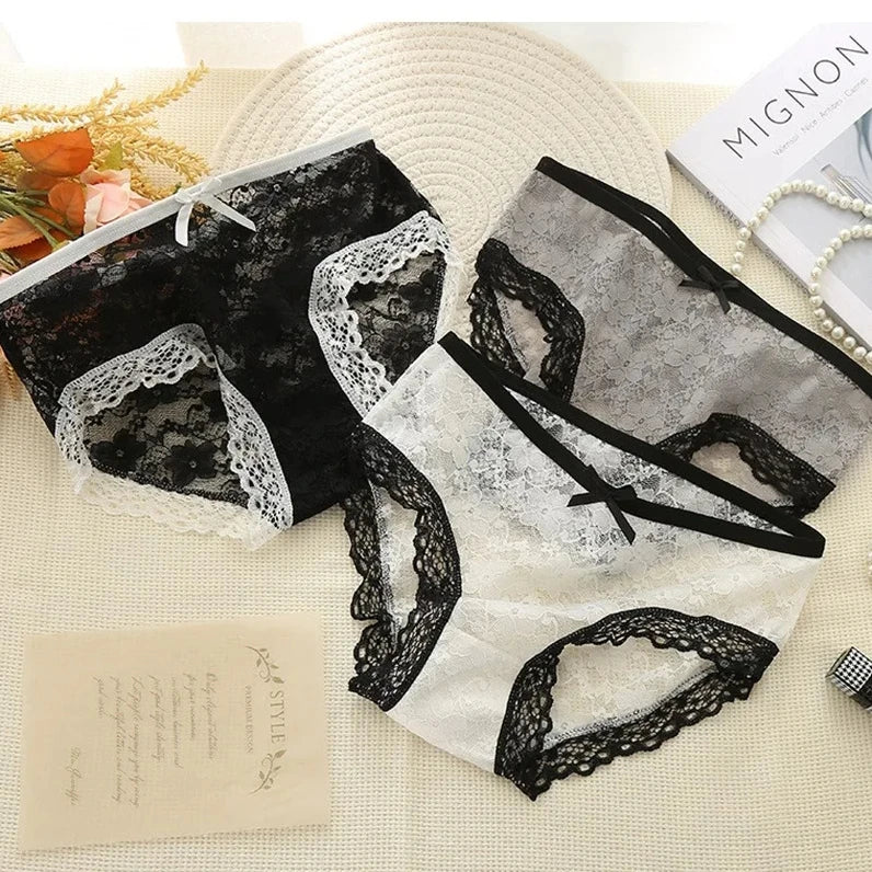 3/6 PCs Letter Print Briefs, Comfy & Breathable Stretchy Intimates Panties, Women's Lingerie & Underwear