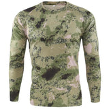 Fashionable Men's Camouflage Printed Men's T-shirt Casual Trend Military Fan Top Autumn New Long Sleeved Round Neck Top