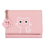 New Small Wallet Female Cat Short Fold Personalized Student Cute Mini Fashion Wallet Zero Wallet