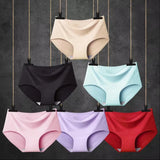 3/6 PCs Letter Print Briefs, Comfy & Breathable Stretchy Intimates Panties, Women's Lingerie & Underwear