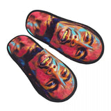 Custom Jamaica Singer Reggae Rock Bob Marley Comfort Scuff Memory Foam Slippers Women Hotel House Shoes