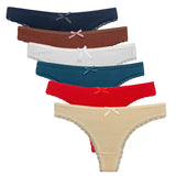 5 PCS/Set Cotton Panties G-String Women Panties Sexy Underwear Female Lingerie Thong For Woman Solid Color Intimate Pantys