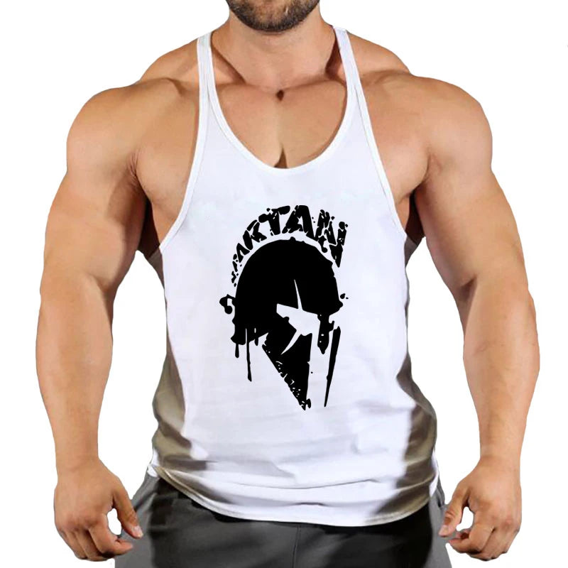 New Bodybuilding Brand Jogger Gym Singlet Training Bodybuilding Tank Top Vest Shirt Sleeveless Fitness Cotton Shirt For Men