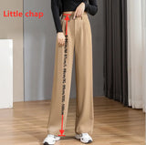 Women's Loose Spring Summer New High Waist Wide Legs Slim Casual Trousers Korean Fashion Trend Female Suit Straight Pants