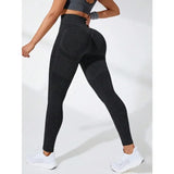 Women Seamless Leggings High Waist Fitness Leggings High Elastic Knitting Fashion Sports Pants Gym Running Yoga Butt Lift Tights