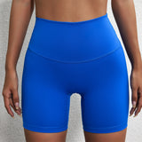 Solid Color Women Sport Yoga Short leggings Compression Support Sweat-Wickin Comprehensive Training Jog Cycling Internal Pocket