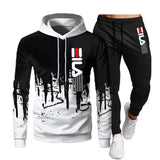 Brand Autumn and Winter Hoodie Suit Men's Fashion Hoodie Brand Pants Casual Jogging Suit Sports Wear Sweatshirt