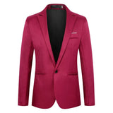 Fashionable Slim Men's Blazer Casual Single-breasted Wedding Jacket Youth Slim Fit Smooths Your Silhouette Wholesale