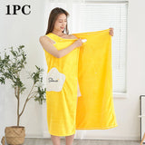 Ladies Soft Bath Towels Home Textiles Bath Towels and Sauna Towels Bathroom Plus Size Wearable Microfiber Bathrobe Ladies Shower