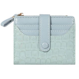 Mini Crocodile Print Clutch Wallet, Short Credit Card Holder, Women's Card Case & Coin Purse