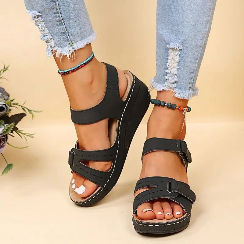 Summer Wedge Sandals for Women New Fashion Non Slip Beach Shoes Woman Lightweight Casual Platform Sandalias Mujer Plus Size