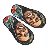 Custom Jamaica Singer Reggae Rock Bob Marley Comfort Scuff Memory Foam Slippers Women Hotel House Shoes