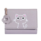 New Small Wallet Female Cat Short Fold Personalized Student Cute Mini Fashion Wallet Zero Wallet