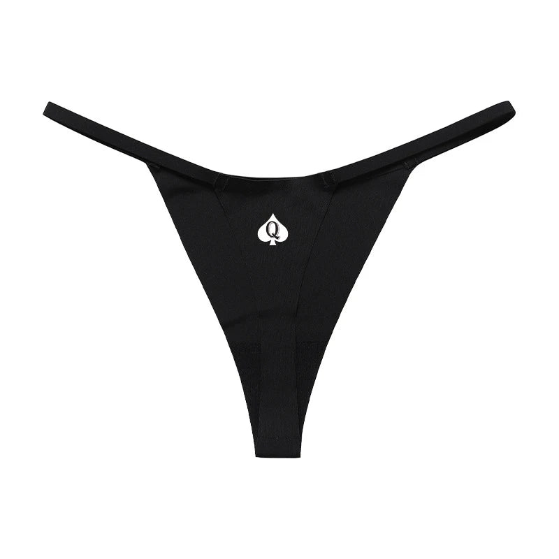 Queen of Spades Women's Sexy Underwear Thongs Women Lovely Seamless Underpant Women's Intimates G String