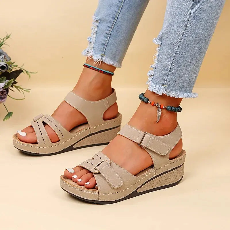 Summer Wedge Sandals for Women New Fashion Non Slip Beach Shoes Woman Lightweight Casual Platform Sandalias Mujer Plus Size