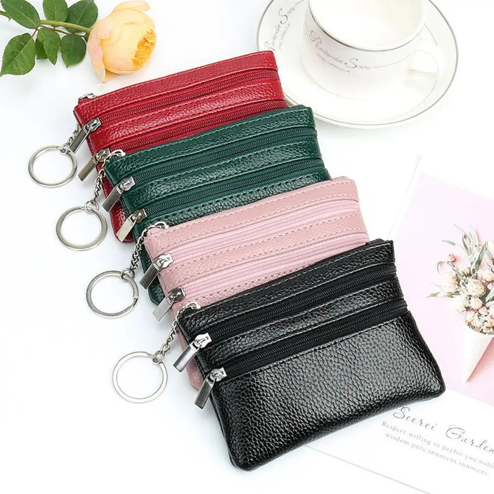 Fashion Women Wallet Clutch Three Zip Female Short Small Coin Purse New Brand Design Soft Mini Card Holder Wallet Money Bag