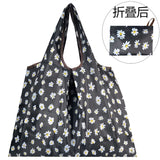 Big Size Thick Nylon Large Tote ECO Reusable Polyester Portable Shoulder Women's Handbags Folding Pouch Shopping Bag Foldable