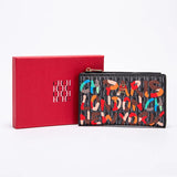 CHCH Women's Wallet Fashion Letter Cartoon Pattern Classic Retro Long Storage Wallet PVC Material Women's Wallet