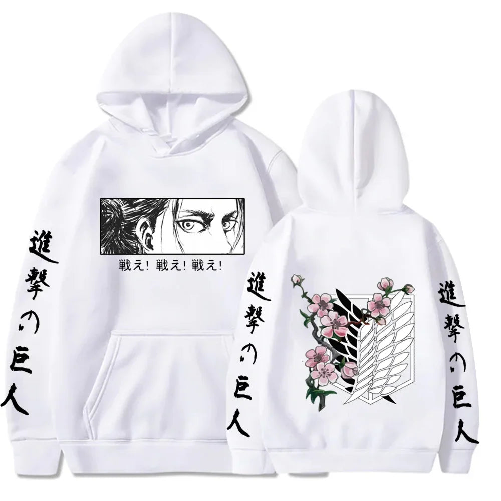 Hot Anime Attack On Titan Plus Size Hoodie Levi Graphic Hooded Women Clothes Autumn Warm Sweatshirt Harajuku Streetwear Tops