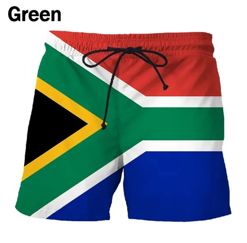 Germany USA UK Flag Beach Shorts Men 3D Printing Board Shorts Swimsuit homme 2023 Summer Hawaii Swim Trunks Cool Kids Ice Shorts